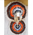 Coiffe indienne et Bustel Navajo de 36 pouces  Made in USA 
( Mod.THUNDERBIRD ) 