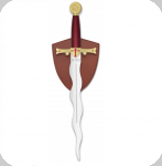 Dague Médiévale Templière d’ornement 
de 36 cm   