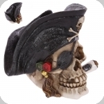 Crane tête de mort  Pirate Cigare 