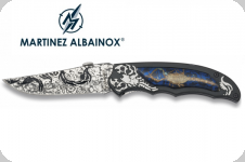 Couteau Pliant Scorpion bleu  
lame de  9.5 cm   