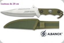 Couteau Tactique HORIZON Vert 29 cm 