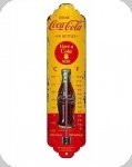Thermomètre Vintage Coca cola 
Jaune et rouge  de 28 cm 