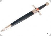 Dague Templière avec fourreau de 37 cm   