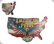 Enseigne vintage 3D à Led / American Pride 