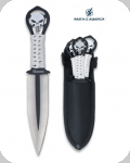 Set de 3 Couteaux de lancer Skull Punisher 
lame de 9 cm  