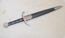 Dague Templière avec fourreau de 39 cm   