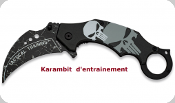 Couteaux Karambit punisher 
d’entrainement  