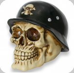 Crâne tête de mort avec  casque Allemand  
