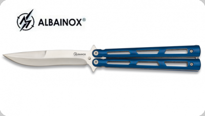 Couteau papillon balisong 22,8cm Rainbow - ALBAINOX - Couteaux